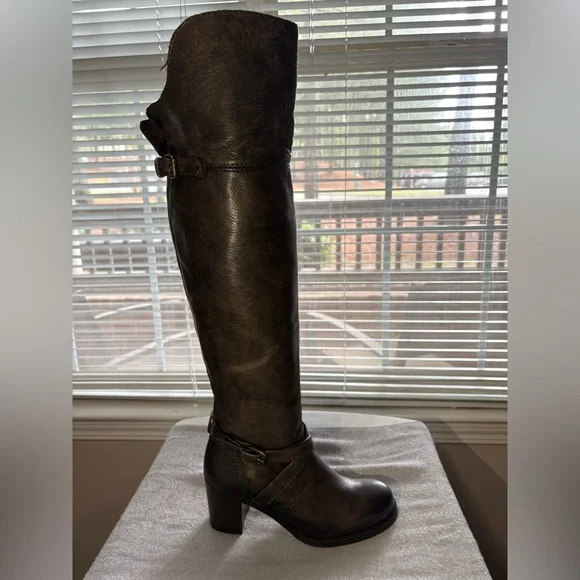 Frye Women’s Kelly Leather Over the Knee Boots Size 8.5 - Picture 6 of 13